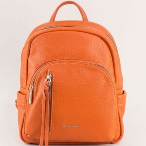 David Jones Faux Leather Backpack – Burnt Orange